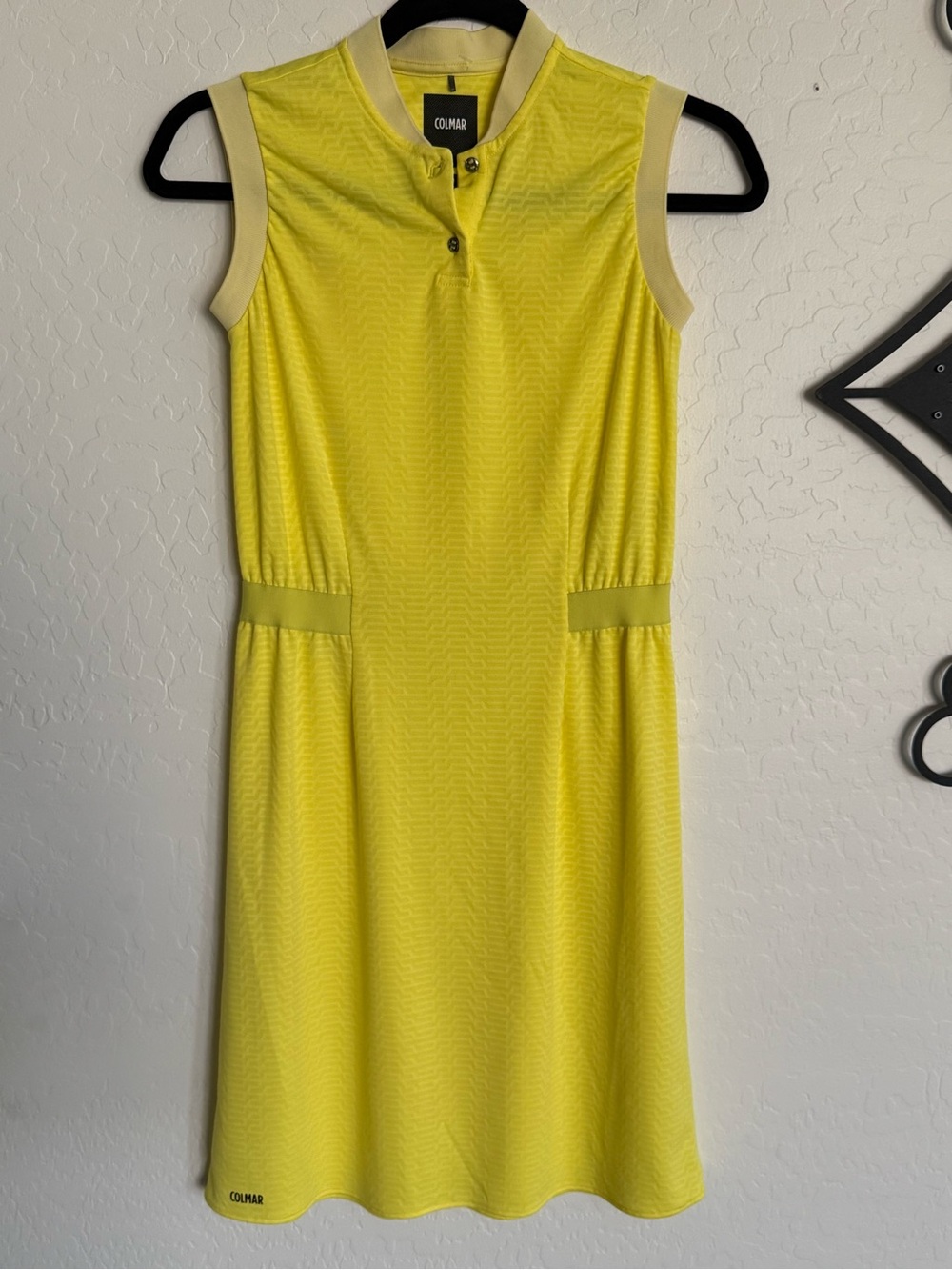 COLMAR Italy Lemonade Yellow Jacquard
Tennis / Golf Dress - Size 40